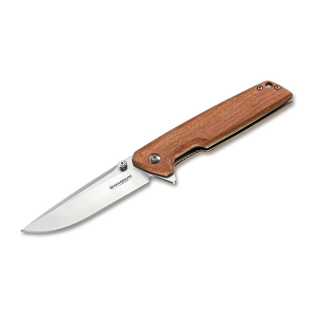 Magnum By Boker Straight Brother Wood Folding Knife - Image 2