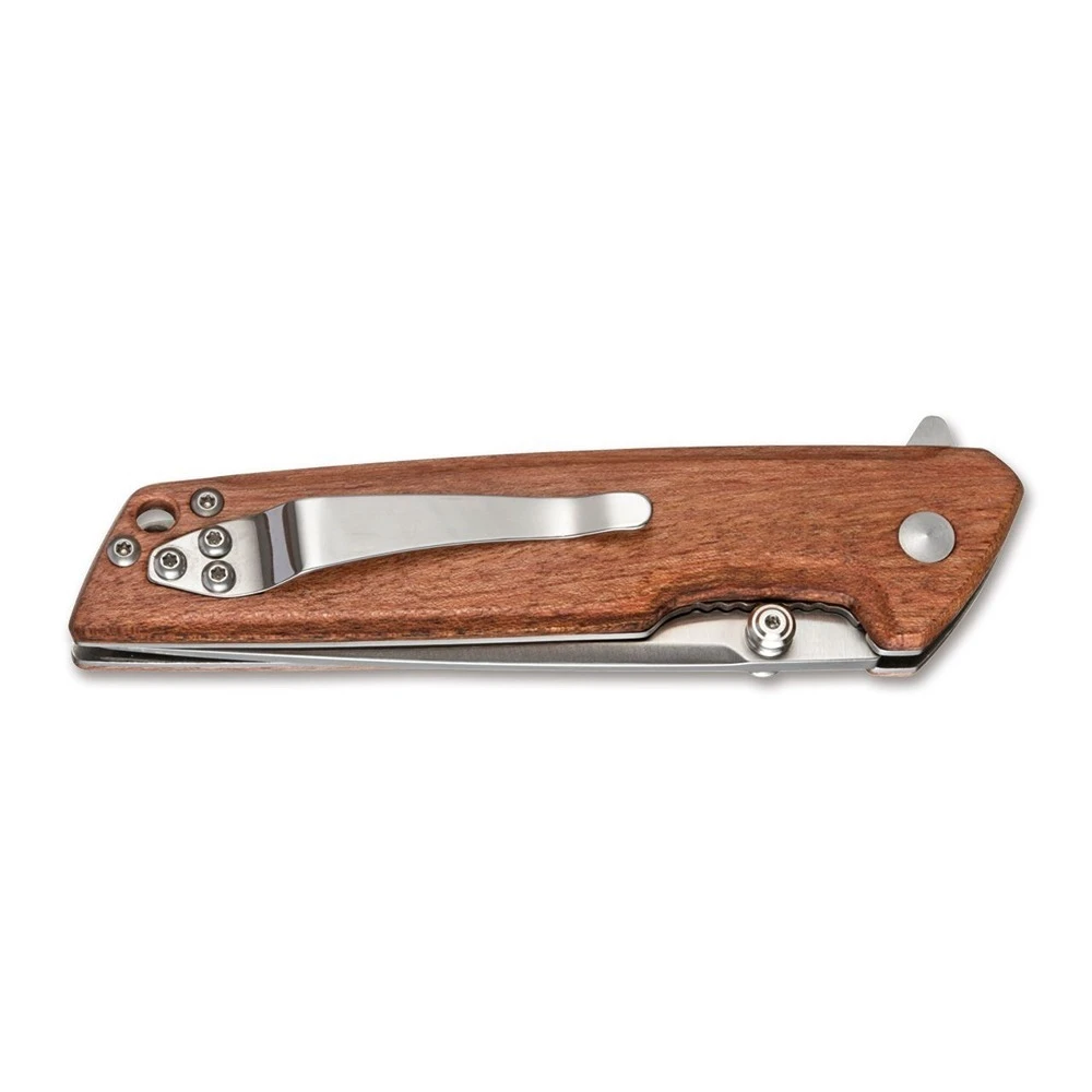 Magnum By Boker Straight Brother Wood Folding Knife