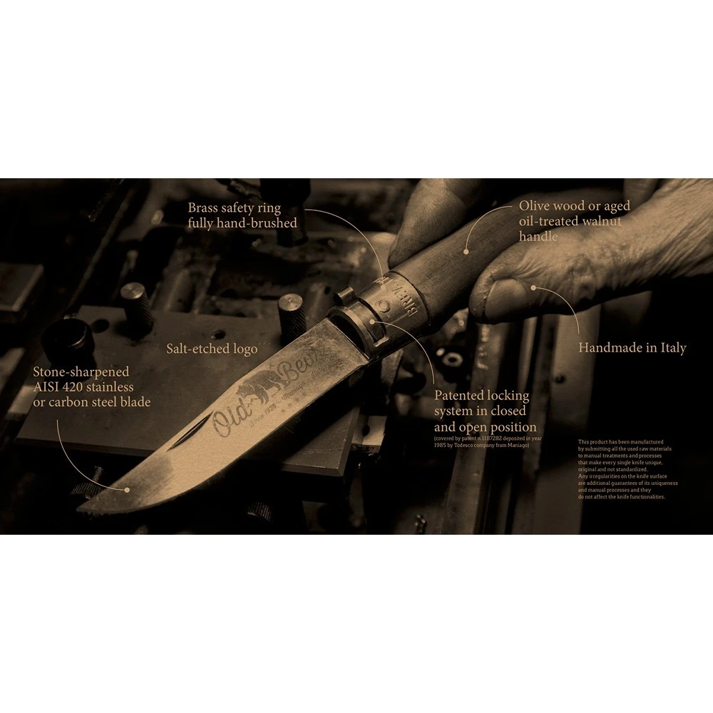 Antonini 9307/23Lu Old Bear Classical Olive Wood Extra Large - Stainless - Image 3