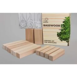 Beaver Craft Bw12 โ Set Of Basswood Carving Blocks 12Pcs