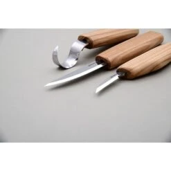 Beaver Craft S13L Spoon Carving Set - 3 Knives, Roll + Accessories (Left Handed)