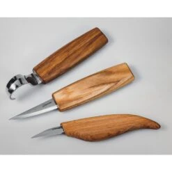 Beaver Craft S17 Spoon And Whittle Carving Set - 3 Knives, Roll + Accessories