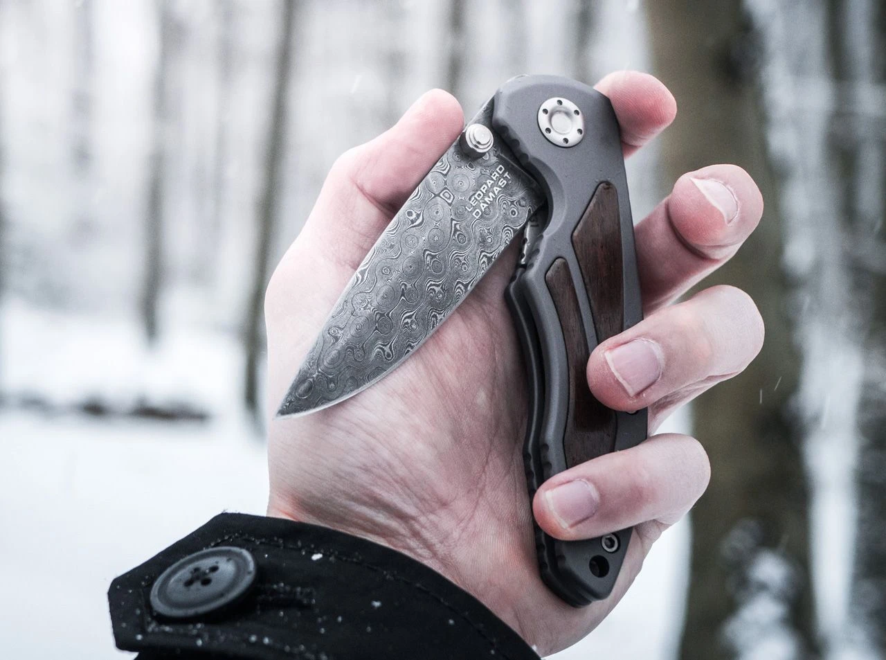 Boker Leopard-Damascus I Folding Knife - Image 6