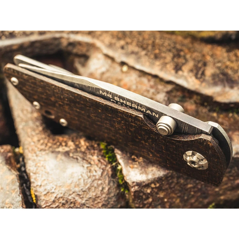 Boker M4 Sherman-Damascus Folding Knife - Image 2