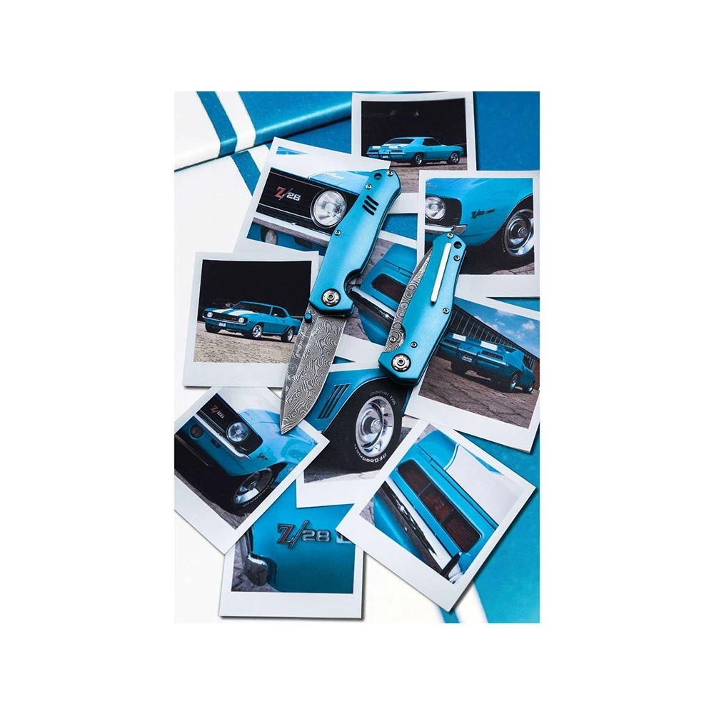 Boker 1969 Z28 Damascus Folding Knife - Image 4