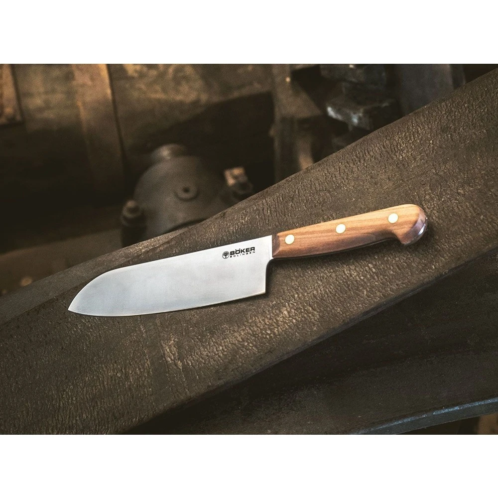 Boker Cottage-Craft Santoku Knife 18 Cm - Plum Wood - Image 5