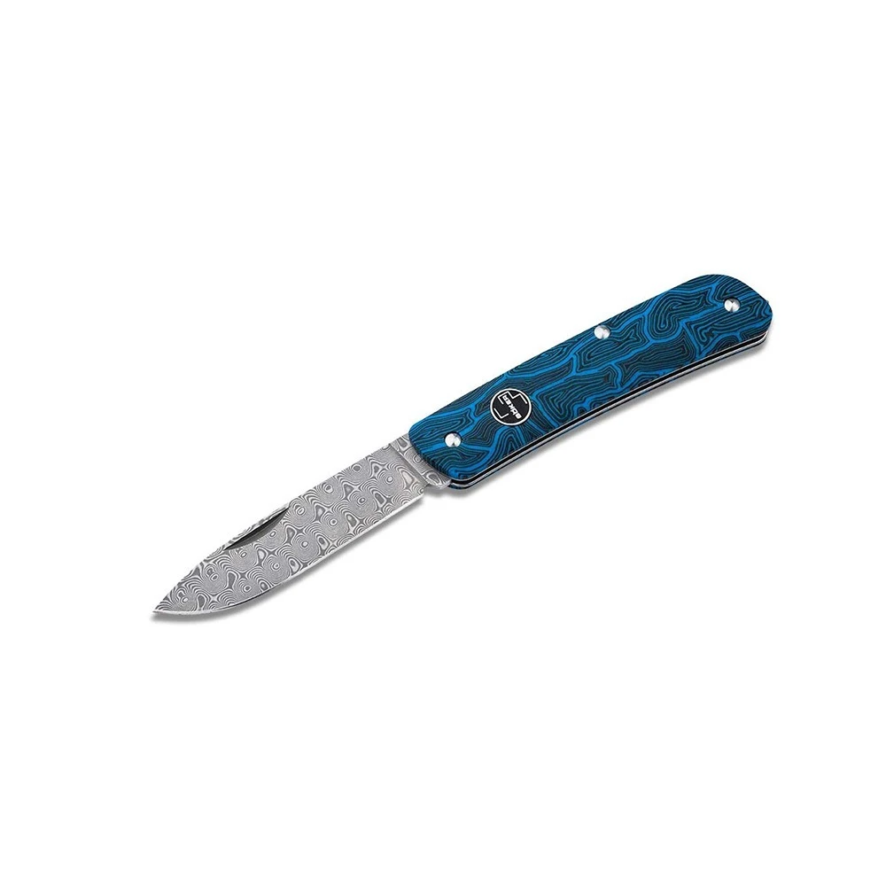 Boker Plus Tech Tool Folding Knife, Blue, Damascus - Image 3