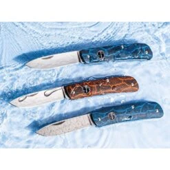 Boker Plus Tech Tool Folding Knife, Blue, Damascus