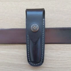 Pouch - Vertical Lay With Clip - Suits Medium Stockman Style Knives