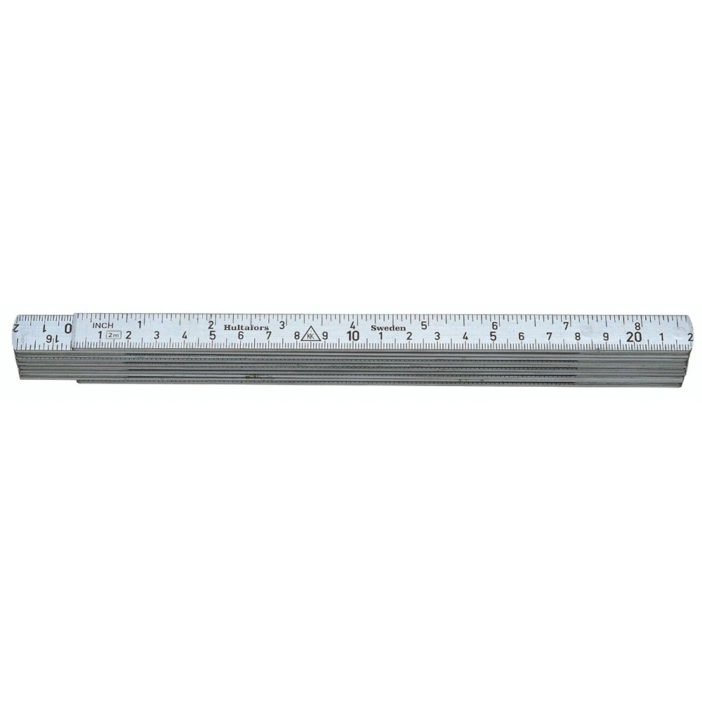 Hultafors A61-1-6 Aluminium Folding Ruler Imperial/Metric - Authorised Aust. Retailer