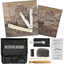 Rough Ryder Scrimshaw Set - Trapper