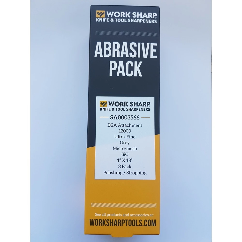 Work Sharp Sa0003566 12000 Grit Micro-Mesh Belt Pack 3 Suits Ken Onion Blade Grinder Attachment - Image 2